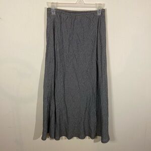 Vintage Virgo Black&White Thin Stripe Flowy Maxi Skirt Size 8